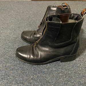 Ariat Zip Paddock Boots- Black- Very Good Condition- Youth Size 4 (ladies 6)